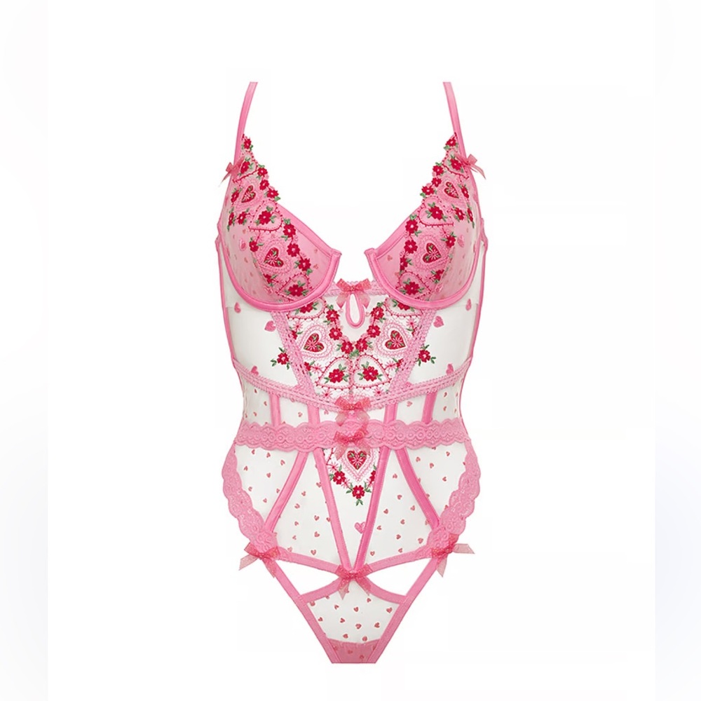 For the love of lemons Pink whimsically garden teddy